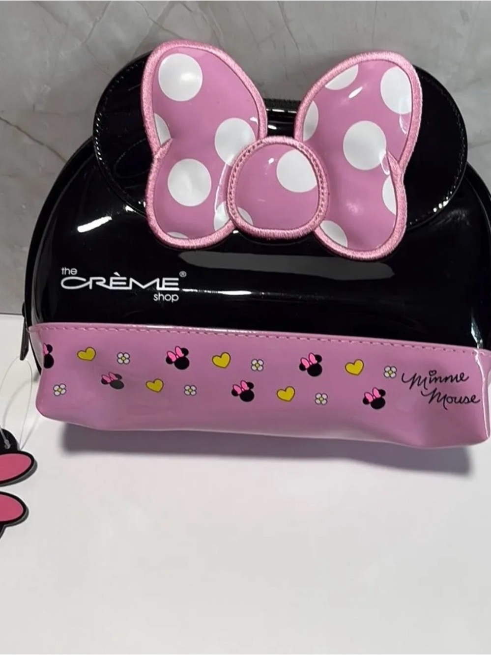 x Minnie Mouse Pink Polka Dot Bow Cosmetic Bag